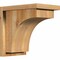 Ekena Millwork Huntington Rough Sawn Corbel w/Backplate, Western Red Cedar, 8"W x 12"D x 12"H COR08X12X12HUN01RWR - alternate 1